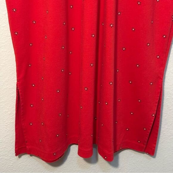 Coldwater Creek Vibrant Red 3/4 Sleeve Thick Maxi Dress Women’s 1X - Picture 5 of 12